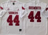 Oklahoma Sooners #44 Brian Bosworth white college football jerseys-PNS