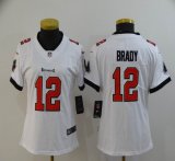 Women Nike Tampa Bay Buccaneers #12 Tom Brady white Color Rush Limited jersey-BD