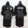 Nike Oakland Raiders #34 Bo Jackson Black Color Rush Limited Jersey-BD 01