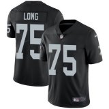 Oakland Raiders #75 H.Long Nike black Color Rush Limited Jersey