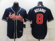 Nike Atlanta Braves #8 Eddie Rosario blue majestic baseball jersey-BD
