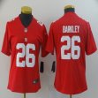 Nike New York Giants #26 Saquon Barkley red women Color Rush Limited Jersey