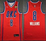 Nike Oklahoma City Thunder #8 Jalen Williams orange nba jerseys