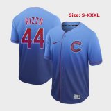 Nike Chicago Cubs #44 Anthony Rizzo Blue drift baseball jersey