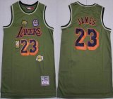 Chicago Bulls #23 Michael Jordan green throwback basketball Jerseys 60th Commemorative edition -XD
