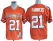 Oklahoma State Cowboys #21 Barry Sanders M&N orange color jersey