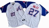 Atlanta Braves Ronald 27# Austin Riley Nike White City Connect Limited Player Jersey