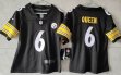 Women Nike Pittsburgh Steelers #6 Patrick Queen black black Color Rush Limited Jersey