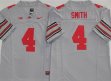 Ohio State Buckeyes #4 Jeremiah Smith gray college football jerseys