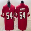 Nike San Francisco 49ers #54 Fred Warner red throwback Nike Vapor F.U.S.E. Limited Jersey