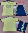 2026-2027 Arsenal Club yellow Navy kids soccer jerseys second away