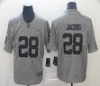 Oakland Raiders #28 Josh Jacobs gray Nike Color Rush Limited Jersey