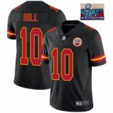 2023 super bowl Youth Nike Kansas City Chiefs #10 Isiah Pacheco black Color Rush Limited Jersey