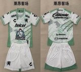2025-2026 Leon Club white green soccer jersey away