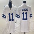 Nike Dallas Cowboys #11 Micah Parsons white Color Rush Limited Jersey 03