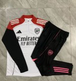 2025-2026 Arsenal club white black kid Soccer jackets with Long Trousers E25186