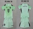 2025-2026 Bayern Munich light green kid goalkeeper soccer jerseys