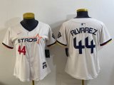 Youth Houston Astros #44 Yordan Alvarez beige majestic baseball jerseys Joint name -BD