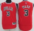 Youth Chicago Bulls #3 Dwyane Wade Red Stitched NBA Jerseys