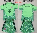 2026-2027 Bayern Munich green kids goalkeeper soccer jerseys