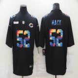 Nike Bears #52 Khalil Mack black Color Rush Limited Jersey Rainbow Edition-BD
