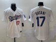 Los Angeles Dodgers #17 Shohei Ohtani Nike white gold baseball Jerseys -BD 01