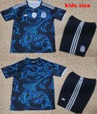 2026-2027 Argentina Team blue black kid soccer jerseys away 01