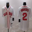 Nike Boston Red Sox #2 Xander Bogaerts white majestic baseball Jersey-BD 01