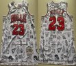 Chicago Bulls #23 Michael Jordan throwback basketball jersey-XD