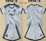 2026-2027 Ajax club gray kids soccer jerseys second away