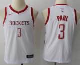 Youth Nike Houston Rockets #3 Chris Paul white nba jersey-MHD