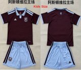 2026-2027 Aston Villa club red white kids soccer jerseys home