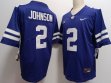Kansas State Wildcats #2 Avery Johnson Purple college football jerszeys-XST