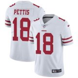 Custom 49ers #18 Dante Pettis nike white Color Rush Limited Jersey 01