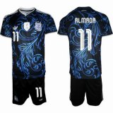 2026-2027 Argentina Team #11 AL MADA blue black soccer jerseys away