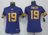 Women Nike Dallas Vikings 19 Thielen purple Color Rush Limited Jerseys