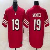 Men Nike 49ers #19 Deebo Samuel red Color Rush Limited Jersey 03