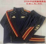 2025-2026 Arsenal Club black soccer uniforms with Long Trousers B25113