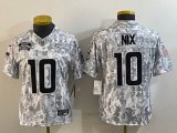 Youth Denver Broncos #10 Bo Nix Nike Arctic Camo 2024 Salute to Service Limited jerseys