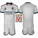 2026-2027 Real Madrid club white soccer jerseys home badge of La Liga champion
