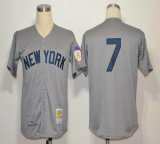New York Yankees Mickey Mantle 7 gray mlb baseball Jersey