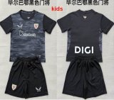 2026-2027 Athletic Bilbao club black kids goalkeeper soccer jerseys
