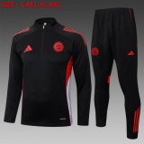 2025-2026 Bayern Munich club black soccer uniforms with Long Trousers B2553.jpg