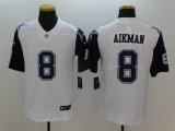 Dallas Cowboys #8 Troy Aikman Nike White Color Rush Limited Jersey