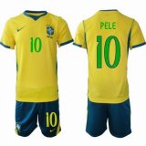 2026-2027 Brazil team #10 PELE yellow blue black soccer jerseys home