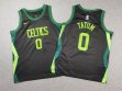 Youth Nike Boston Celtics #0 Jayson Tatum black nba basketball jerseys city version