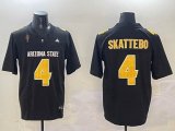 Arizona State #4 Cam Skattebo black college football jerseys-BD