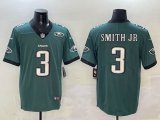 Nike Philadelphia Eagles #3 Smith Jr Green Color Rush Limited Jersey -BD