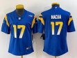 Women Los Los Angeles Rams #17 Puka Nacua blue Nike Color Rush Limited Jerseys-BD