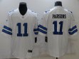 Nike Dallas Cowboys #11 Micah Parsons white blue Color Rush Limited Jersey 01